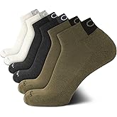 Calvin Klein Mens Quarter Socks - 6 Pack Breathable Cushion Athletic Quarter Length Ankle Socks for Men for Running & Workout
