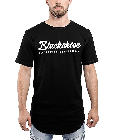 Blackskies T-Shirt Herren Longshirt Print BS Baseball Style Fashion