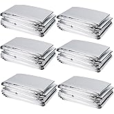 winemana 6 Pack Large High Silver Reflective Mylar Film, 83x 63 in, High Reflectivity, Keep Warm, 100% Environmentally Safe, 