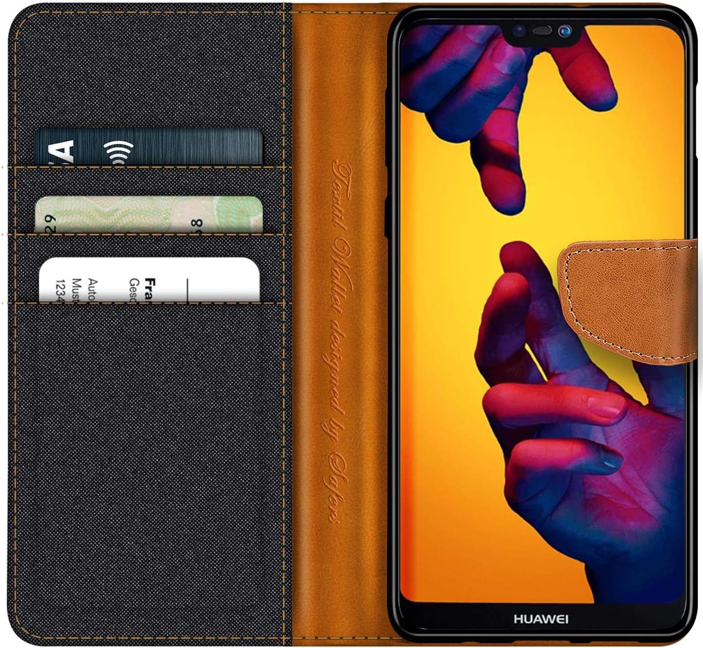 Verco Phone Wallet Case compatible with the Huawei P20 Lite - Image 3