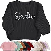 Personalized Embroidered Baby Sweater with Name - Long Sleeved Round Neck Pullover, Suitable for Infants and Young Children