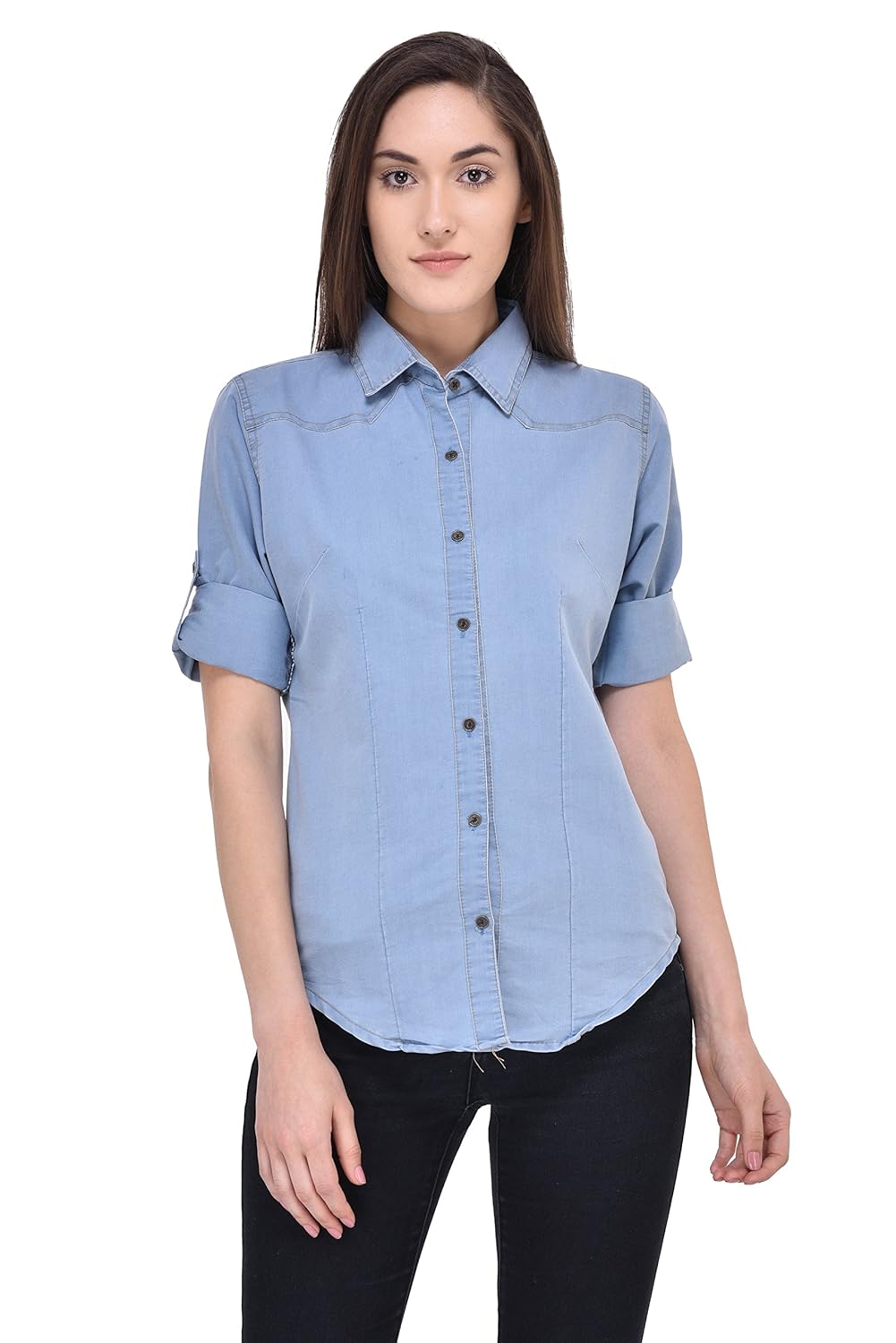 mayra women's denim shirt