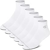 Champion Women's Quarter Socks – 6-pack Cushioned Athletic Socks With Moisture-wicking, Arch Support (Size 4-10)
