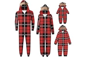 Lpmadey Christmas Family Pajamas Matching Sets Onesie Holiday Jumpsuit Pjs Set Xmas Tree Graphic Clothes Cozy Elk Homewear 01