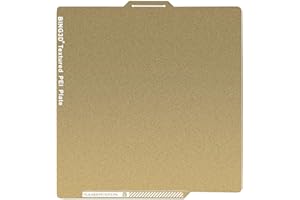 LIKESILK for Bambu Lab A1/X1C/X1/X1E/P1P/P1S 3D Printers, 3D Printers 257x257mm Spring Steel Plate (Double-sided PEI gold frosted texture)