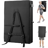 VEVOR Bouldering Crash Pad, Bi-Fold Rock Climbing Crash Pad with Adjustable Backpack Straps and Handle, Foldable Lightweight for Indoor Bouldering &amp; Outdoor Climbing(4x3 ft)