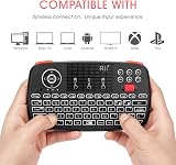Rii I4 Dual Mode Bluetooth 4.0 + 2.4G Mini Keyboard with Touchpad Backlit view 3