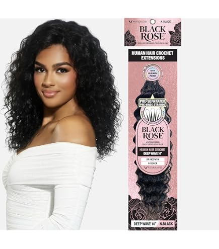 Amazon.com : Water Wave Feather Crochet Miracle Knots, BLACK ROSE