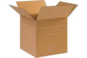 Tape Logic Shipping Boxes Multi-Depth 10"L x 10"W x 10"H, 25-Pack | Corrugated Cardboard Box for Packing, Moving and Storage