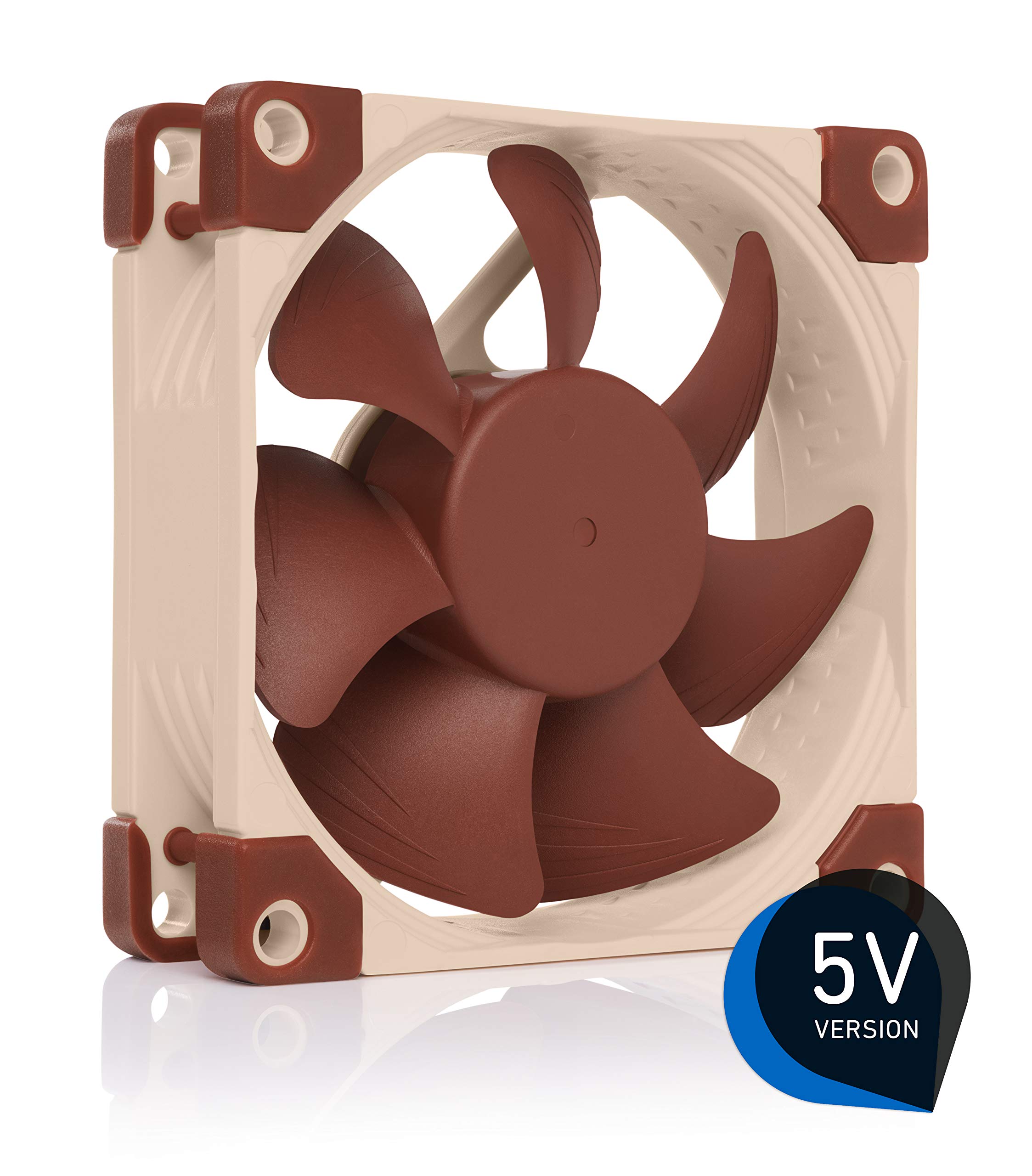 Noctua NF-A8 5V, Premium Quiet Fan with USB Power Adaptor Cable, 3-Pin, 5V Version (80mm, Brown)