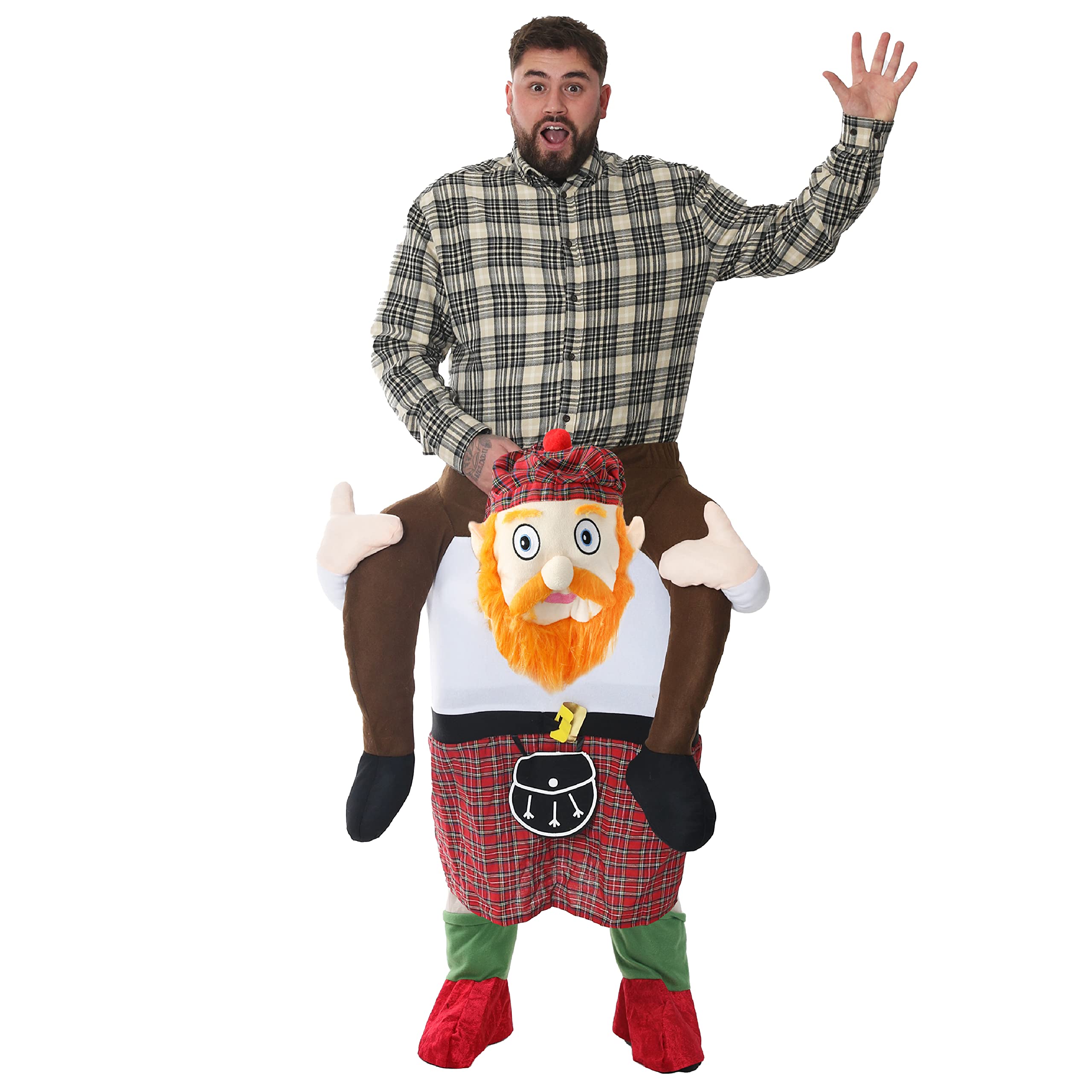 I LOVE FANCY DRESS Scottish Costume - Adults Pick Me Up Novelty Scotsman Costume Scottish Scotland Burns Night St Andrews Day