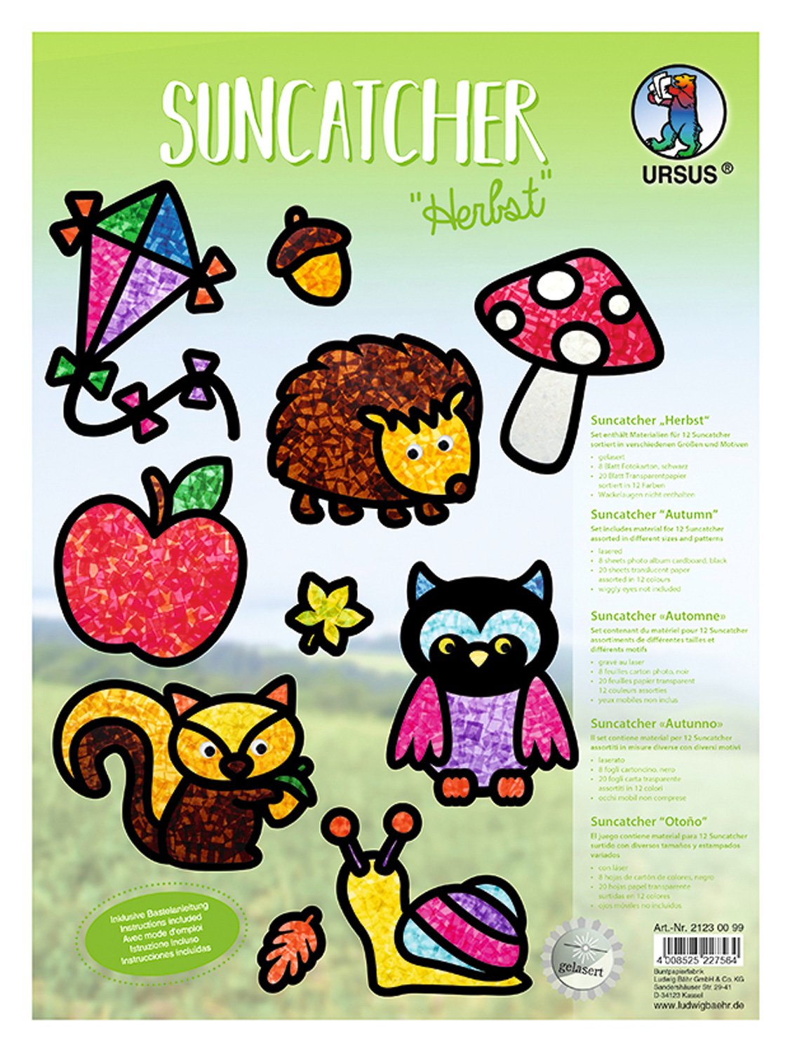 Ursus 21230099 Window Suncatcher Craft Set Autumn