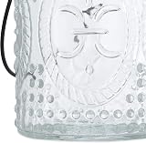 Relaxdays Candle Lanterns Set of 12, Glass Tea Light Holders, Vintage Design view 8