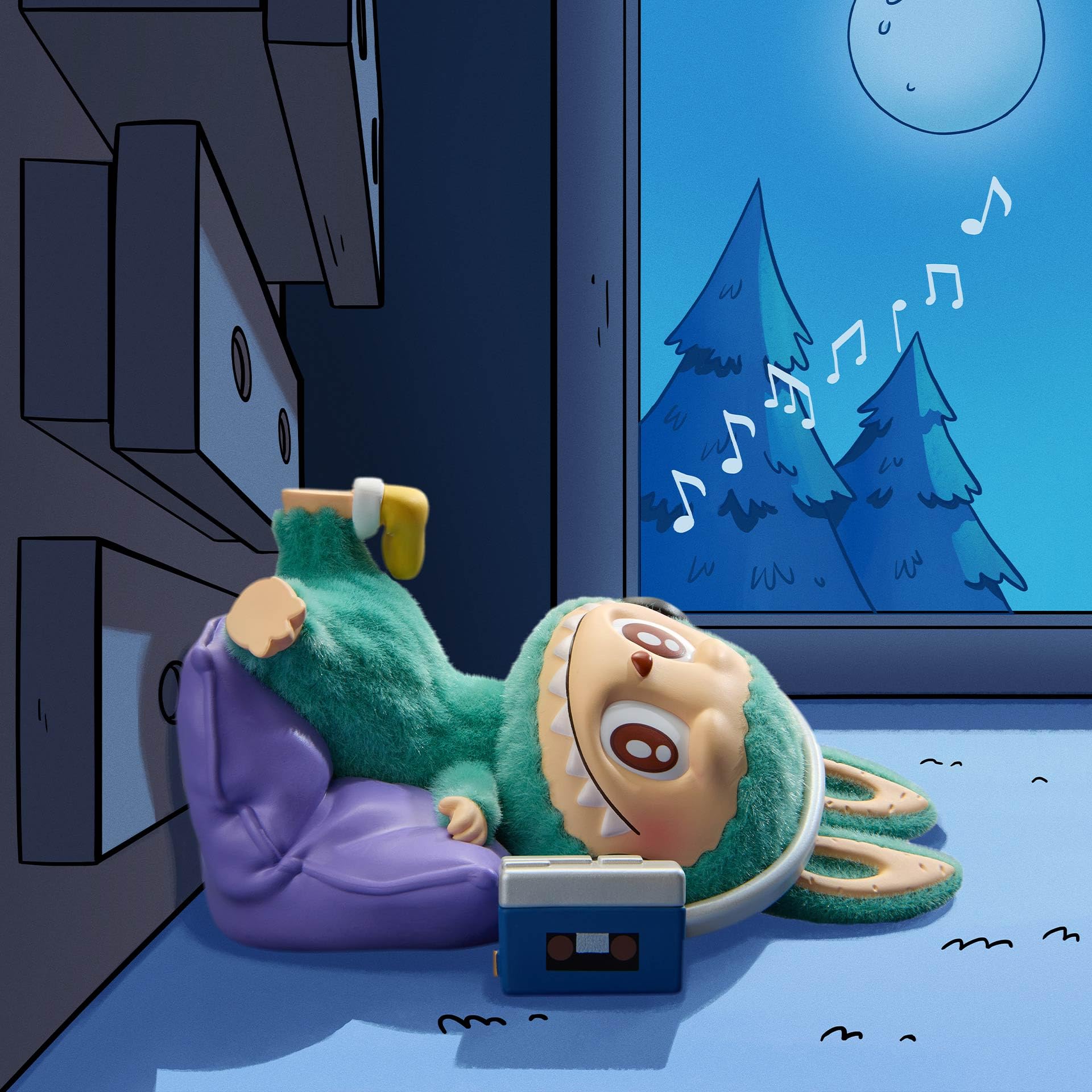 POP MART The Monsters 1:00 A.M. Series Blind Box Figures, Collectible Toys Home Decorations, Holiday Birthday Gifts for Girls and Boys, Single Box