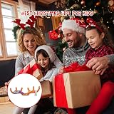 KATOOM 2 Sets Inflatable Reindeer Antler Hat Toss Game for Kids Adults Family view 5