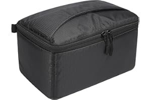 AYVANBER Waterproof Camera Case Bag Insert Partition PaddedAnti-Shock Lens Pouch for SLR SLR Canon Nikon Sony Camera Lens and