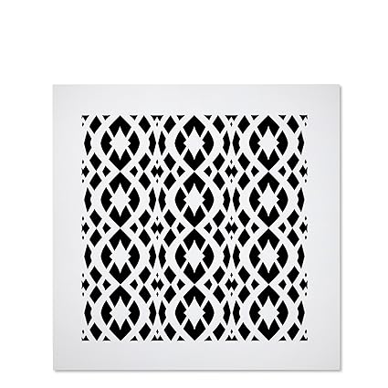 Saba Air Vent Cover Grille Acrylic Fiberglass 12 X 12 Duct Opening 14 X 14 Overall White Finish Register Covers For Walls And Ceilings Not For