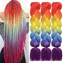 Amazon.com : HAIRCUBE Ombre Braiding Hair 24 Inch 3 Packs Pre ...