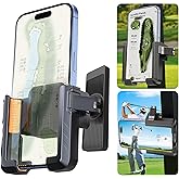 Magnetic Golf Cart Phone Holder, Golf Cart Phone Mount with N52 Magnets Compatible with EZGO, Club Car, Yamaha, Golf Cart Accessories for iPhone, Samsung, Google Pixel & More
