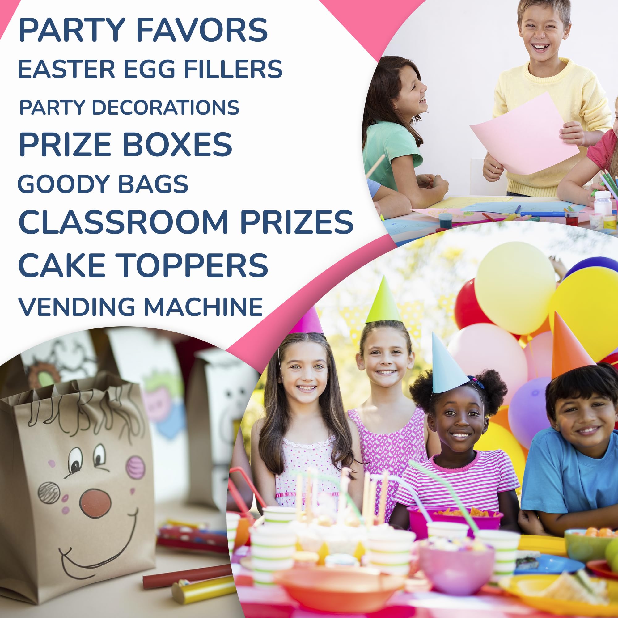 Unicorn Party Favors - 25 Pcs Glitter Poop Emoji Mini Toys - Shimmering Rainbow Party Supplies for Vending Machines