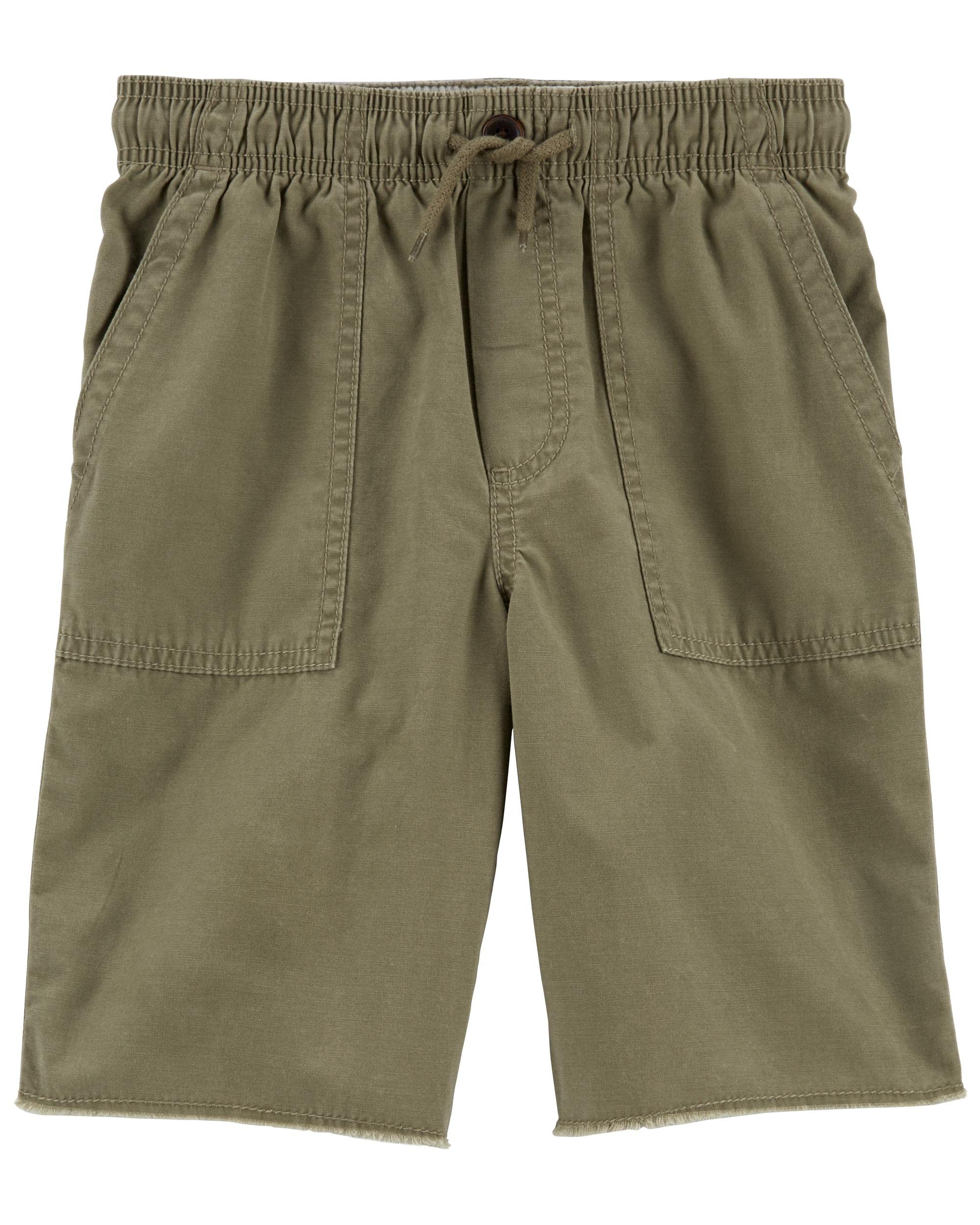OshKosh B'Gosh Boys' Pull-on Shorts, Olive, 8