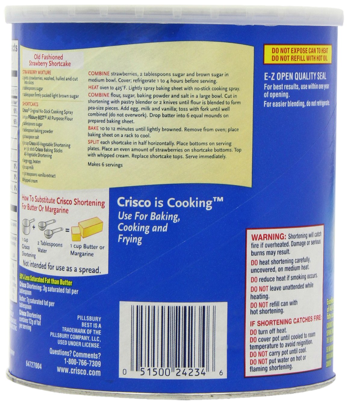 Crisco Shortening Large 1.3 kg Buy Online in UAE. Grocery Products