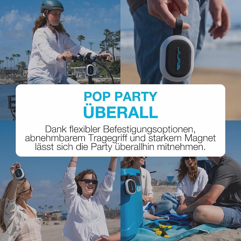 Pop Party Ultrakompakter Bluetooth-Lautsprecher 8+ Std., Mulberry