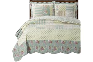 Royal Hotel Bedding Annabel Oversized Coverlet Set, Luxury Printed Design Quilt, Bedspread Set - Filled Quilts - Fits Pillow top Mattresses - 3PC Set - King/California King Size