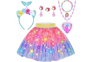 YAOOBEY Princess Dress up Clothes for Girls 4-6, Easter Birthday Gifts for Kids, Light Up Toddler Toys for 3 4 Year Old Girls
