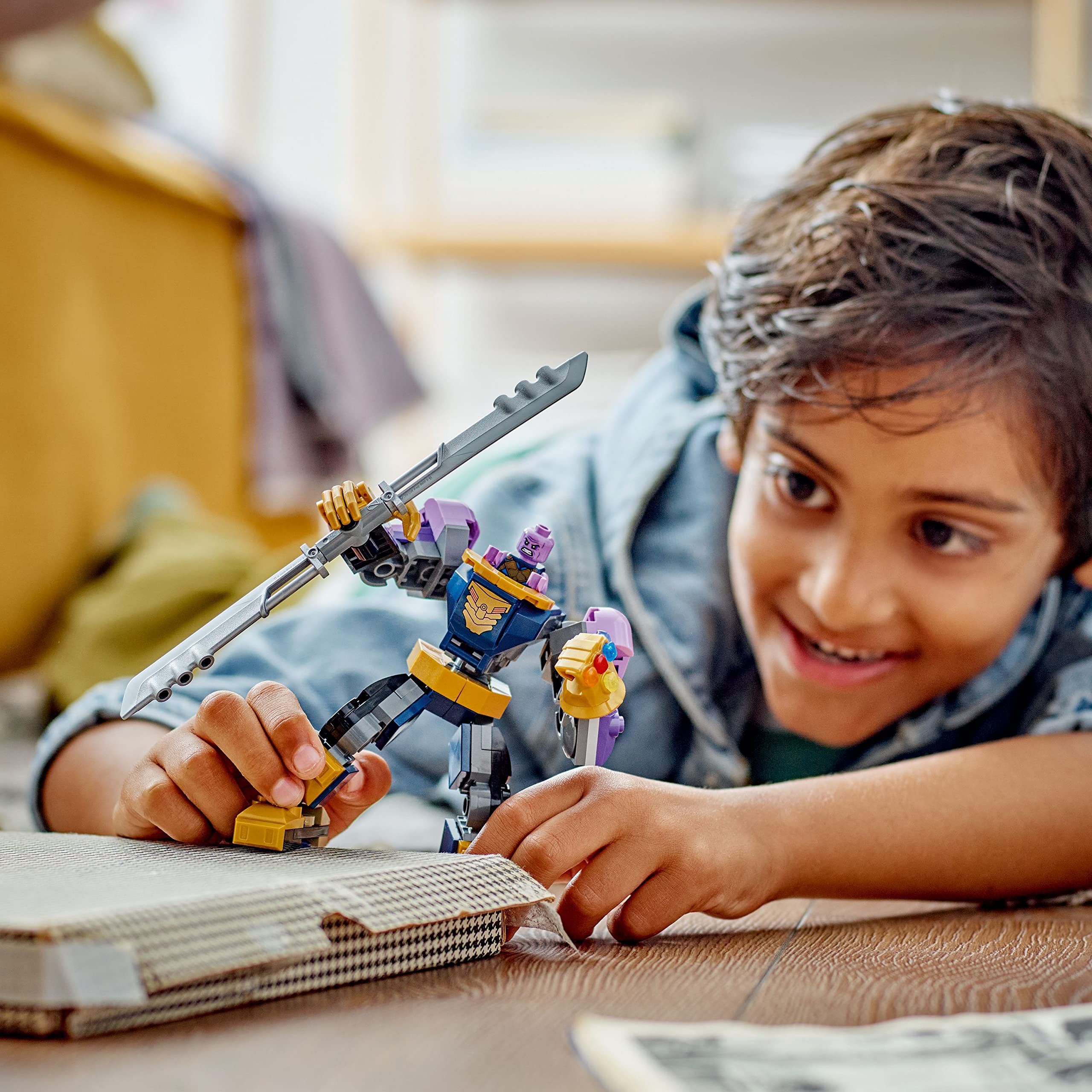 LEGO Marvel Thanos Mech Armor 76242, Avengers Action Figure Set, Building Toy with Infinity Gauntlet & Stones, Collectable Super Hero Gift for Boys and Girls Ages 6 Plus