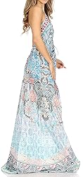 Sakkas 1817 - Lizi Womens Maxi High-Low Halter