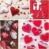 Divina Vitae Felt Sheets 7x11 Inches 10 Pack Red Black White Green Brown view 4