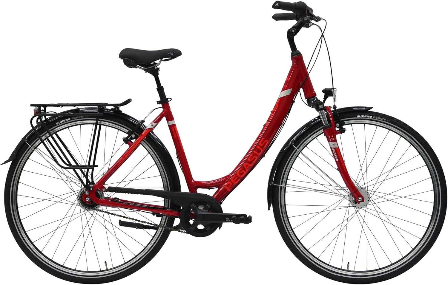 Pegasus Trekkingrad Solero SL 7 Damen rot 2018 Gr. 50 cm: Amazon.de ...