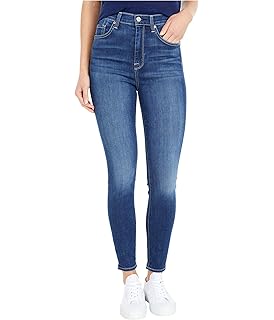 slim illusion high waist ankle skinny in tried and true