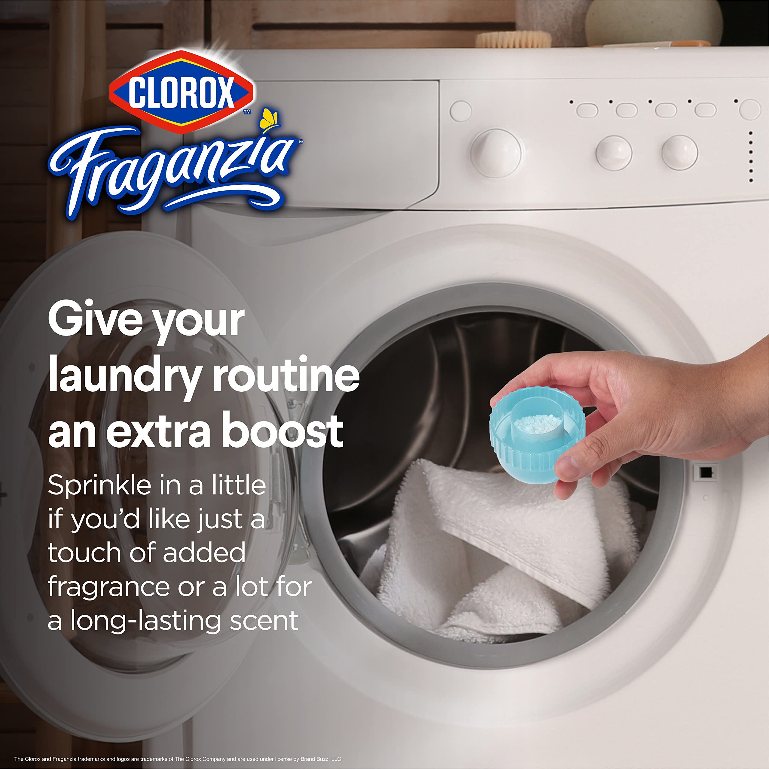 Clorox Fraganzia Laundry Scent Booster Crystals in Ocean Scent - Scented In-Wash Freshener Beads for Fresh, Clean, Great Smelling Clothes and Linens, 18 Oz - 2 Pack