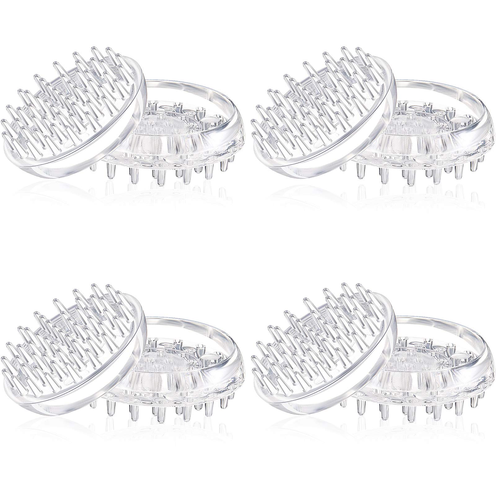 Jetec 8 Pieces Carpet Protectors Spiked Caster Cups Round Furniture Caster Cups Spiked Carpet for Furniture Legs, Sofas, Tables, Chairs