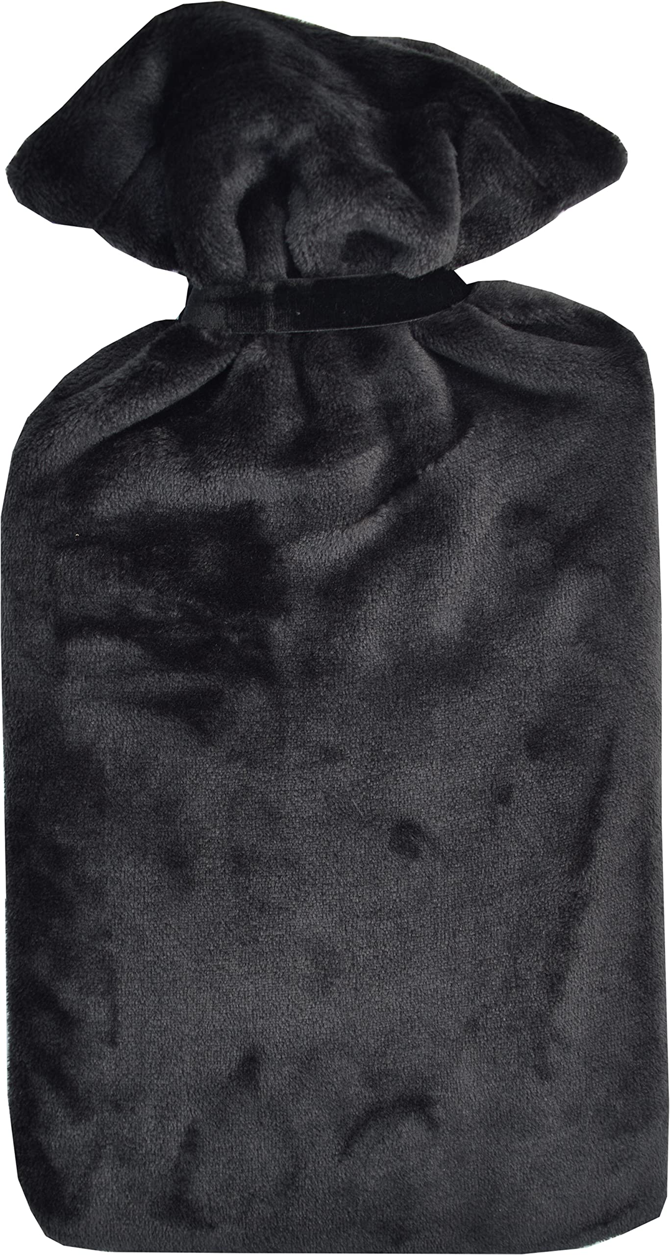 Vagabond Bags Ltd Extra Large 2.7 Litre Hot Water Bottle and Cuddlesoft Cover, Black