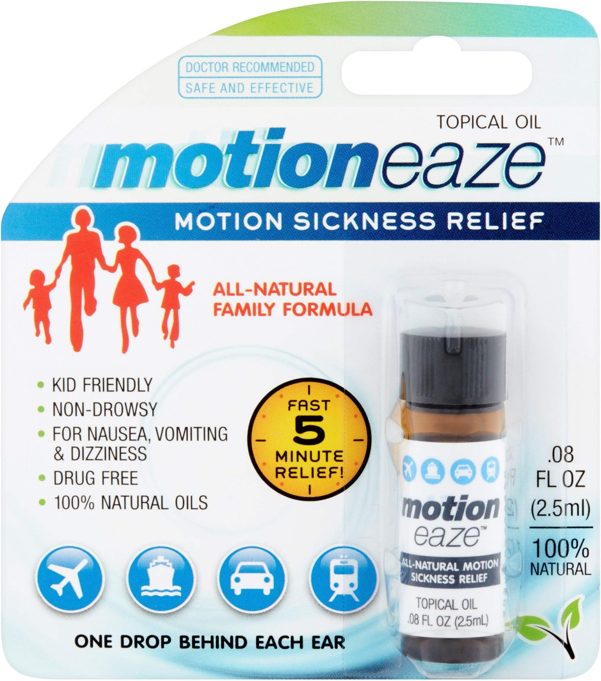 Motion Sickness Relief, 2.5 ml (30 Pack)