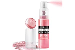 Edible Glitter Spray - 3/4oz Luster Dust Edible Food Grade Glitter Shimmer Dust Powder for Cocktails, Drinks, Cake Decorating