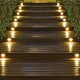 Solpex Solar Deck Lights 16 Pack Brown Warm White Outdoor Waterproof view 3