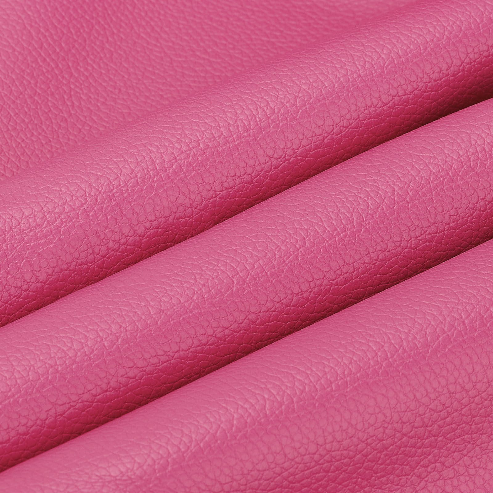 PATIKIL 54x19.7x0.05 Inch Faux Leather Sheets, Soft Colored Faux PU Leather Sheets Repair Fabric Patch for Book Binding, Repairing, Crafting, Sewing, Rose Red