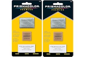 Sanford 2-PACK - Prismacolor Premier Eraser Set - Kneaded, ArtGum and Plastic Erasers, Set of 3