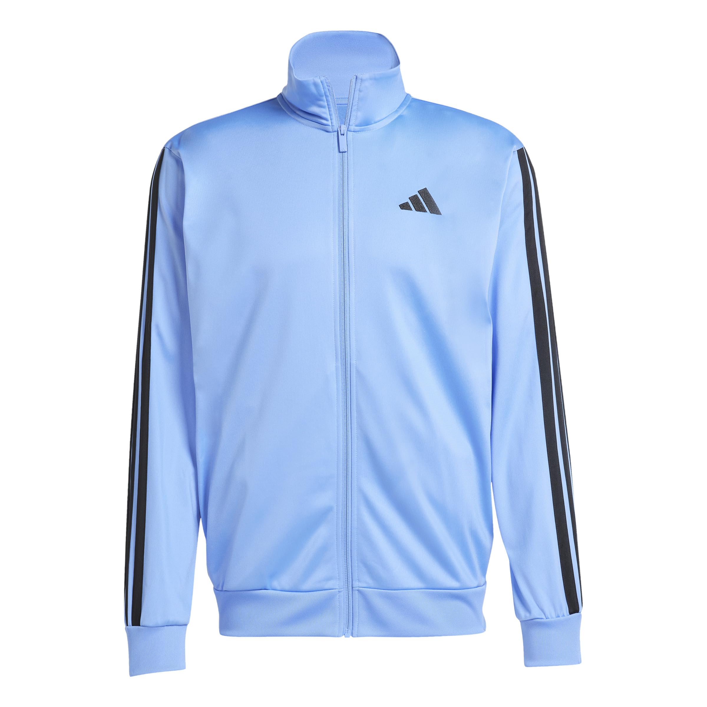 adidas Men's 3-Stripes Tricot Track Top, Blue Fusion, Medium/Tall Image