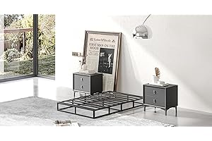 JWIFSEF Twin-Box-Spring，Twin Box Spring 5 inch Only,Easy to Assemble Box Spring Twin, Metal Sturdy Heavy Duty Structure with Fabric Cover,Mattress Foundation,2500lbs Max Weight Capacity