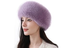 Dikoaina Womens Faux Fur Headband Winter Earwarmer Earmuff Ski