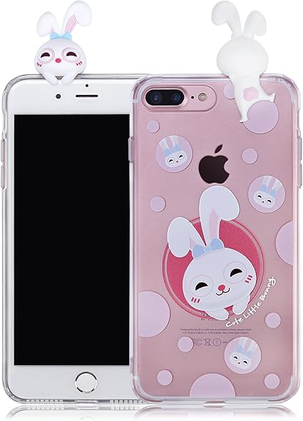 Amazon Co Jp Lofter Iphoneケース 超可愛い キャラクター アニマル 耐衝撃 擦り傷防止 落下防止 耐久性 Iphone7plus ウサギ 家電 カメラ