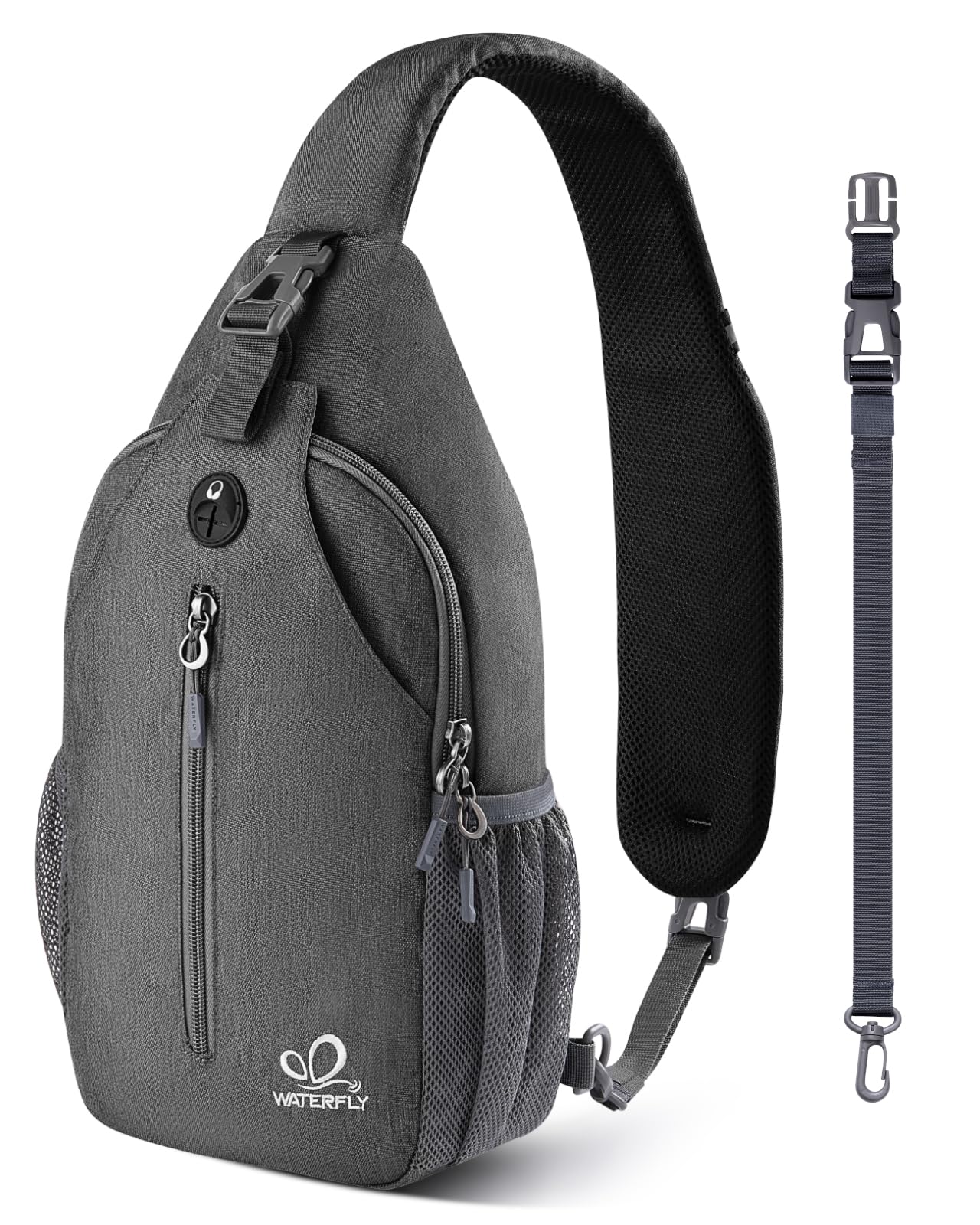 WATERFLY Small Hiking Sling Bag: Crossbody Sling