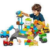 Building Blocks for Ages 3 4 5 Year Old, STEM Toy with Baseplate &amp; Vehicles | Creative Construction Set for Imaginative Play, Birthday&amp;Christmas Gift for Boys Girls Toddlers, Rebuild the City