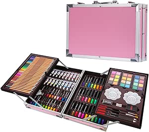 Maletín para colorear de 200 piezas para niños con ceras ...
