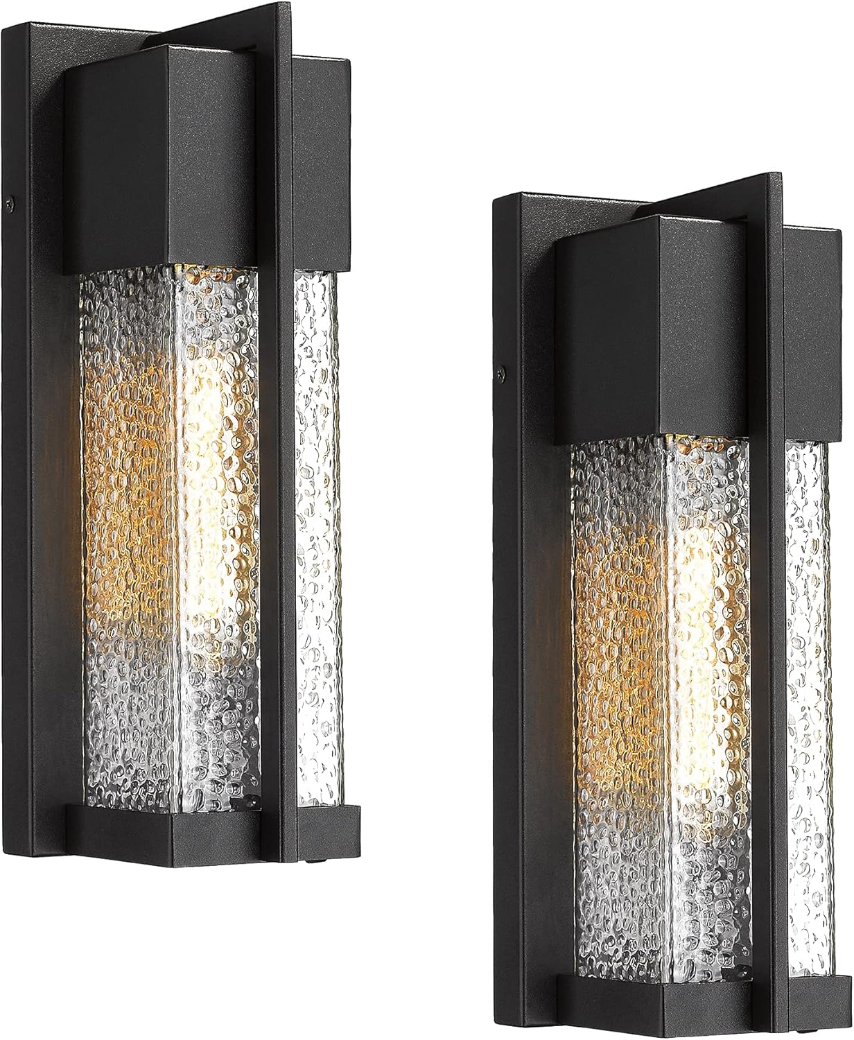 high end outdoor wall lights on Outdoor Wall Light Fixtures Indoor Sconces Exterior Waterproof Wall Sconce Lamp 2 Pack Kauen Modern Elegant Lighting Porch Lantern With Bubble Glass Lamp Shade Black Amazon Com